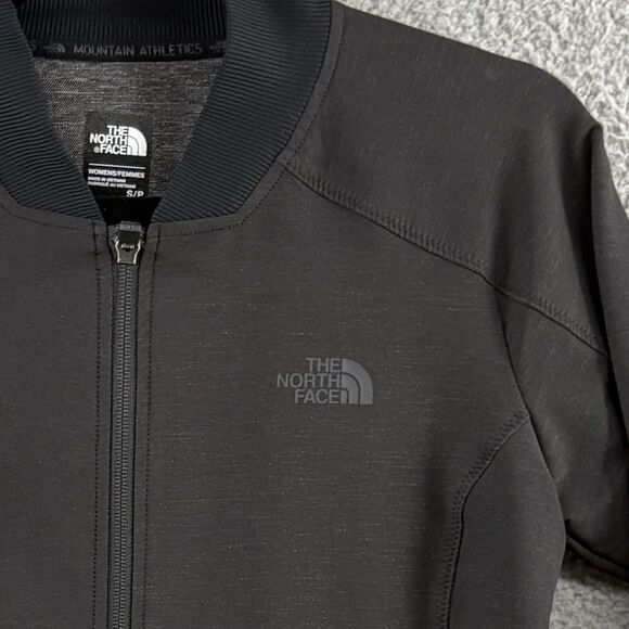 North face women's track jacket size small black gray - Picture 4 of 14
